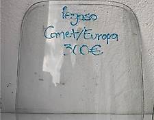 Luna rear glass window Trasera Pegaso COMET 12 14 for PEGASO COMET 12 14 truck