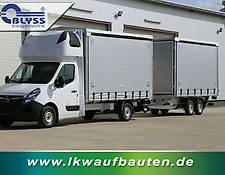 Opel Movano Durchladezug mit Anhänger Planenaufbau