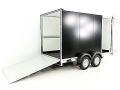 vezeko Kofferanhänger 180x351cm Höhe:205cm 2,7t|Tür|Rampe|schwarz